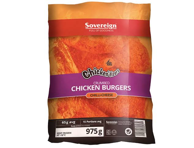 CHILI CHEESE CRUMBED BURGER 975G