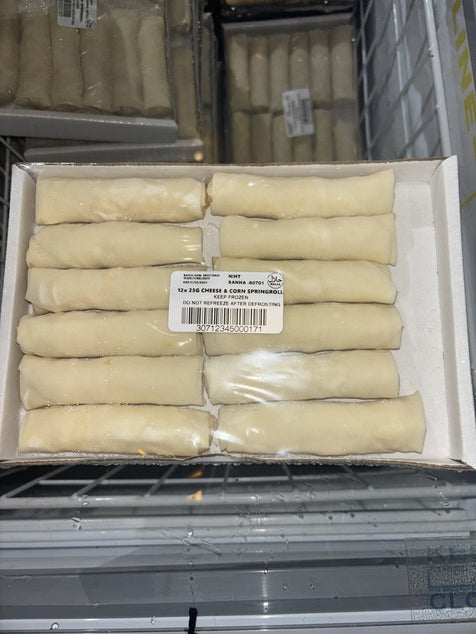 CHEESE & CORN SPRINGROLLS 12