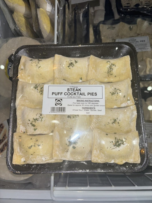 STEAK COCKTAIL PIES PASTRY DEL