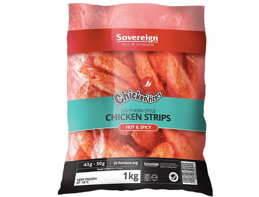 CRUMBED STRIPS HOT &amp; SPICY 1KG